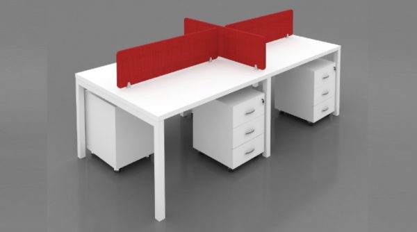 Open Desk Office Partition 4P - 02